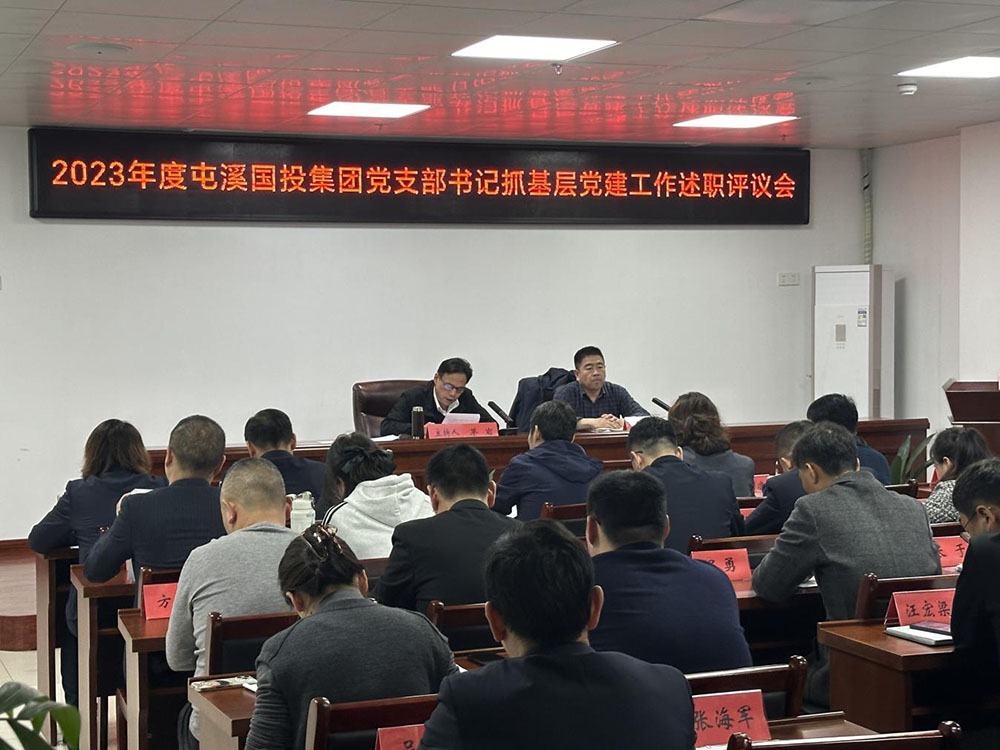 屯溪區國投集團召開2023年度黨支部書記抓基層黨建工作述職評議會